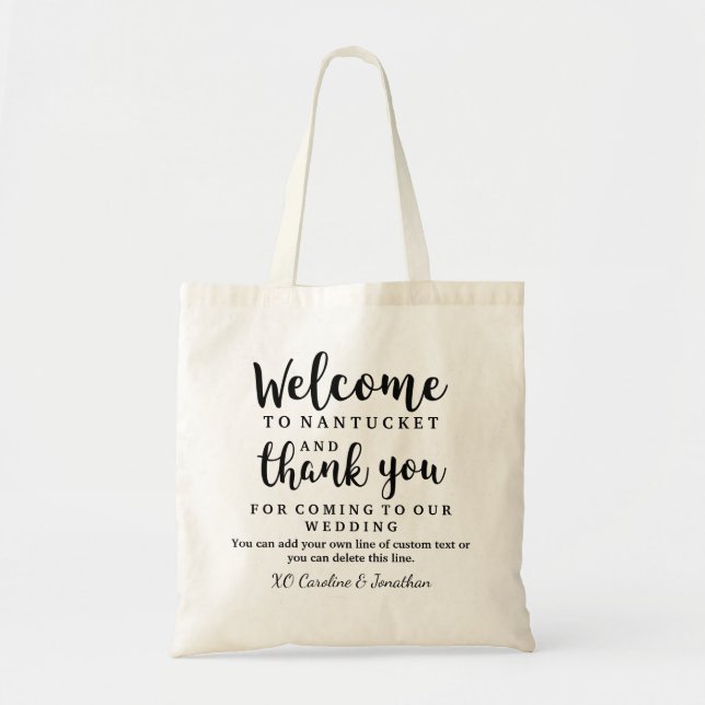 Wedding Welcome and Thank You Hotel Gift Bag (Front)