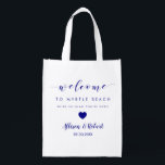 Wedding Welcome Bag for Destination Treats, Navy<br><div class="desc">Fill these fun reusable bags with your favourite treats to help make your guests' stay more enjoyable.</div>