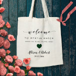 Wedding Welcome Bag for Hotel Destination, Green<br><div class="desc">Fill this lovely bag with your favourite treats to welcome guests to your wedding!</div>