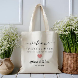 Wedding Welcome Bag for Hotel Destination, Pink
