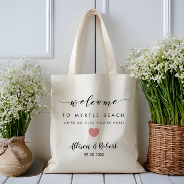 Wedding Welcome Bag for Hotel Destination, Pink (Creator Uploaded)