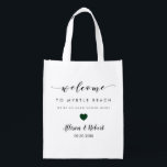 Wedding Welcome Bag for Hotel Guest, Forest Green<br><div class="desc">Fill these fun reusable bags with your favourite treats to help make your guests' stay more enjoyable.</div>