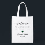 Wedding Welcome Bag for Hotel Guest, Forest Green<br><div class="desc">Fill these fun reusable bags with your favourite treats to help make your guests' stay more enjoyable.</div>