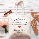 Wedding Welcome Bag, Hotel Destination Terracotta Tote Bag<br><div class="desc">Fill this lovely bag with your favourite treats to welcome guests to your wedding!</div>
