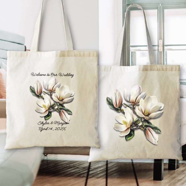 Wedding Welcome Bag Southern Magnolia Flowers (Creator Uploaded)