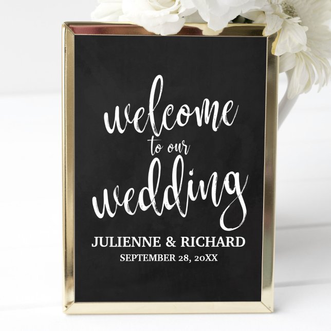 Wedding Welcome Chalkboard 8x10 Sign (Creator Uploaded)