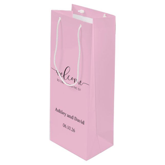 Wedding Welcome Gift Bag (Front Angled)