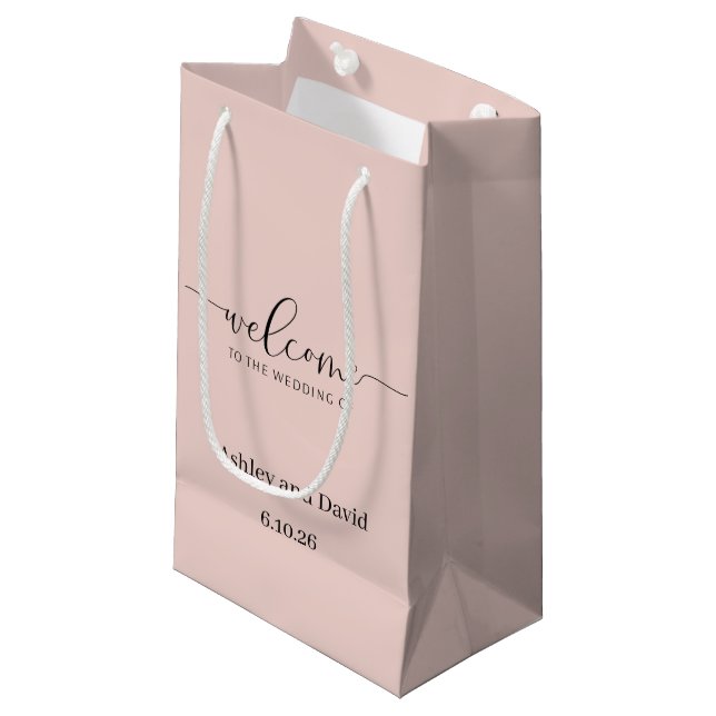 Wedding Welcome Gift Bag (Front Angled)