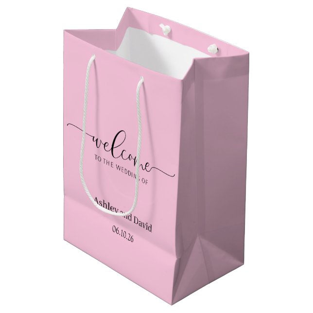 Wedding Welcome Gift Bag (Front Angled)