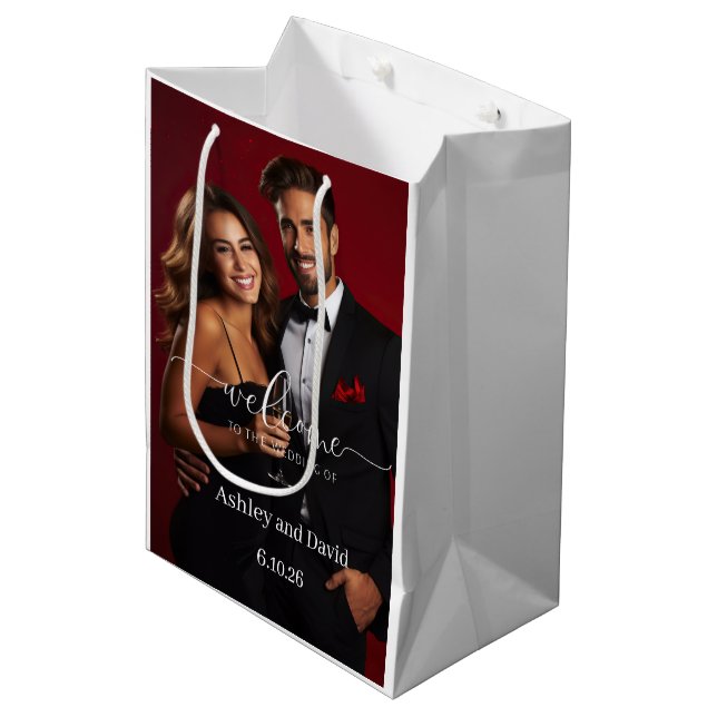 Wedding Welcome Gift Bag (Front Angled)