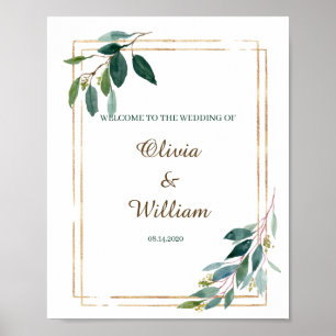 Wedding Welcome Greenery Sign