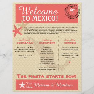 Wedding Welcome Letter for Mexico