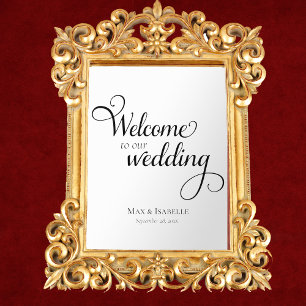 Wedding Welcome Mirror Glass Decal Window Cling