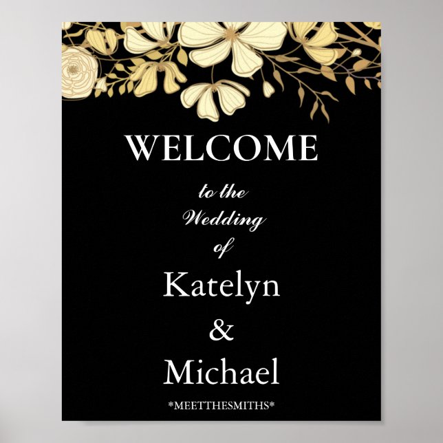 Wedding Welcome Party Sign (Front)