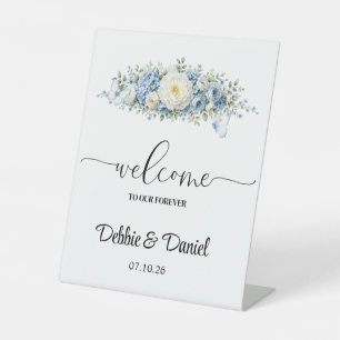 Wedding Welcome Pedestal Sign