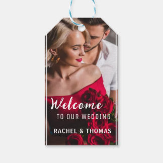 Wedding Welcome Sign Add Your Photo & Handwritten  Gift Tags