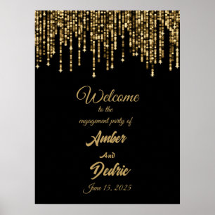 Wedding welcome sign poster