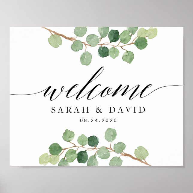 Wedding Welcome Sign Poster (Front)
