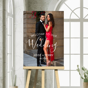 Wedding Welcome Sign Poster with Customised Photo