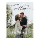 Wedding Welcome Sign Poster with Photo