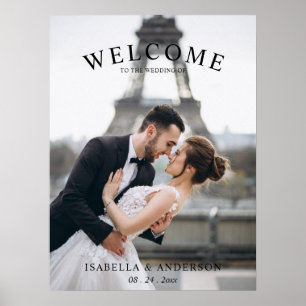 Wedding Welcome Sign Poster with Photo