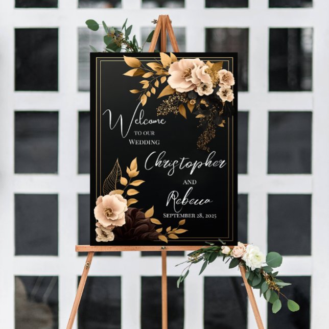 Wedding Welcome Sign Template, Floral,  (Creator Uploaded)