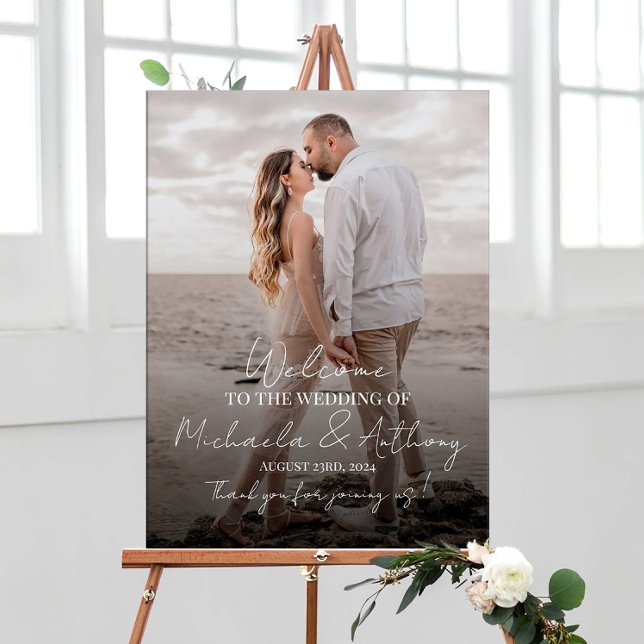 Wedding welcome sign with photo (Creator Uploaded)
