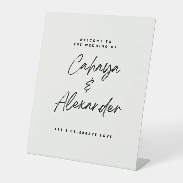 Wedding Welcome Signs Tabletop (Front)
