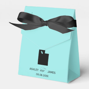 Wedding Welcome to Utah Favour Box, Map Favour Box