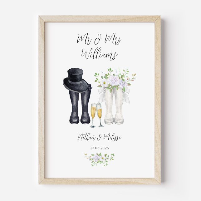 Wedding Welly Boots Poster (Wedding Welly Boots Poster)