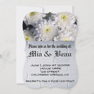 Wedding White Blossoms Romantic Destiny's Destiny Invitation