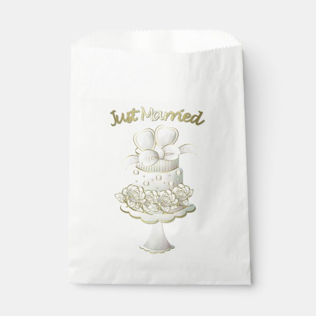 Wedding - White Favour Bags (Front)