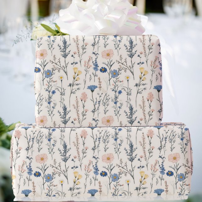 Wedding Wildflower Gift Wrapping Paper (Creator Uploaded)