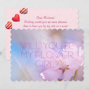 Wedding Will You Be My Flower Girl Invitation