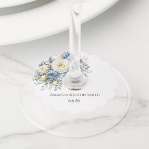 Wedding wine glass tag