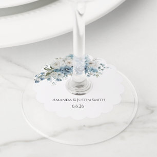 Wedding wine glass tag