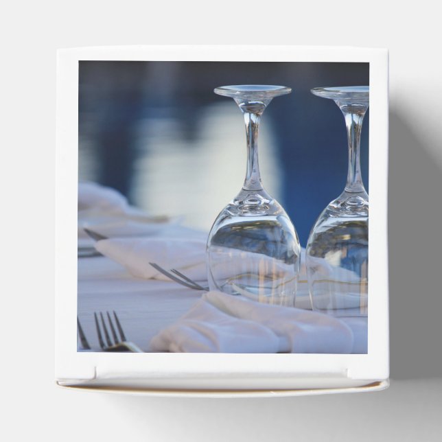 Wedding wine glasses favour box (Top)