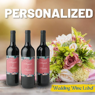 Wedding Wine Label