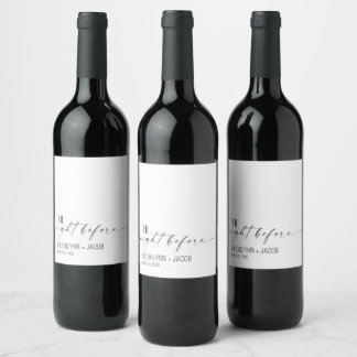 Wedding Wine Label, Custom Wine Bottle Label
