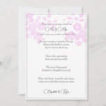 Wedding Wishes Love and Life Advice Card<br><div class="desc">Pretty wedding cards for your guests to add their advice and well wishes. What a cute way to remember your special day. Lovely pink roses on white.</div>