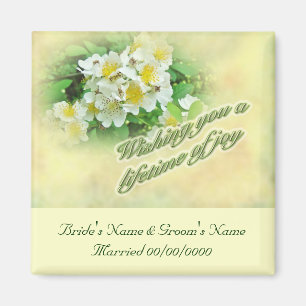 Wedding Wishes Multiflora Roses Magnet