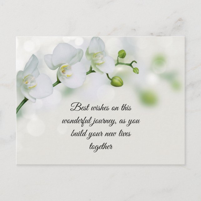 Wedding wishes postcard (Front)