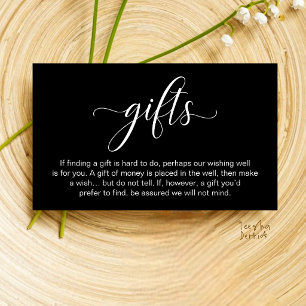 Wedding Wishing Well, Monetary Gift Registry Enclosure Card