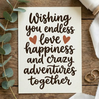 Wedding Wishing You Endless Love Happiness eco