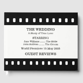 Wedding With A Movie Film Theme Guestbook