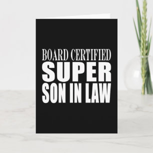 Weddings Birthdays Parties : Super Son in Law Card