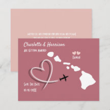Weddings Destination Hawaii Save The Date
