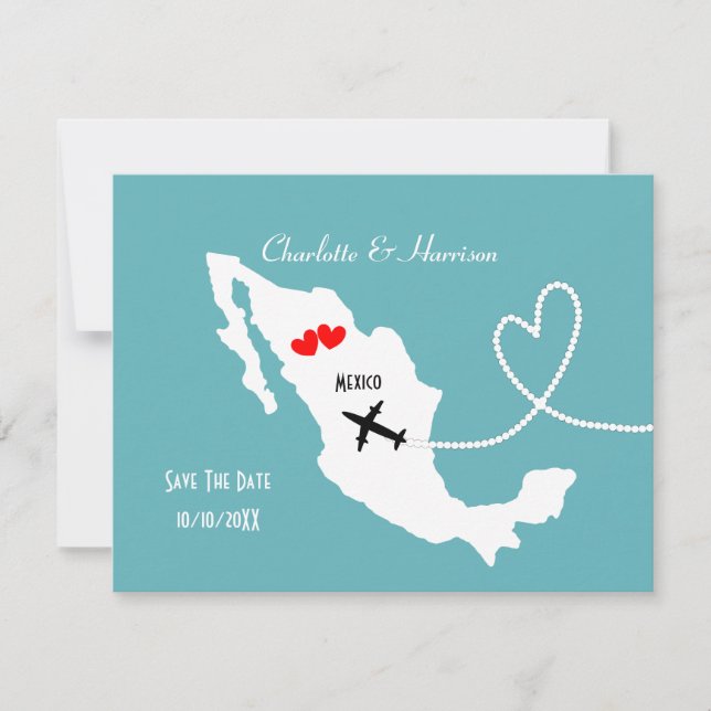 Weddings Destination Mexico Save The Date (Front)