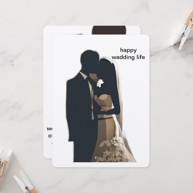 weddings Invitations and stationery (Front/Back In Situ)