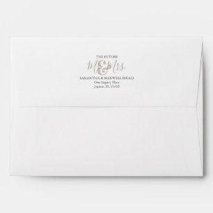 Weddings Return Address Envelopes Sandy Beige